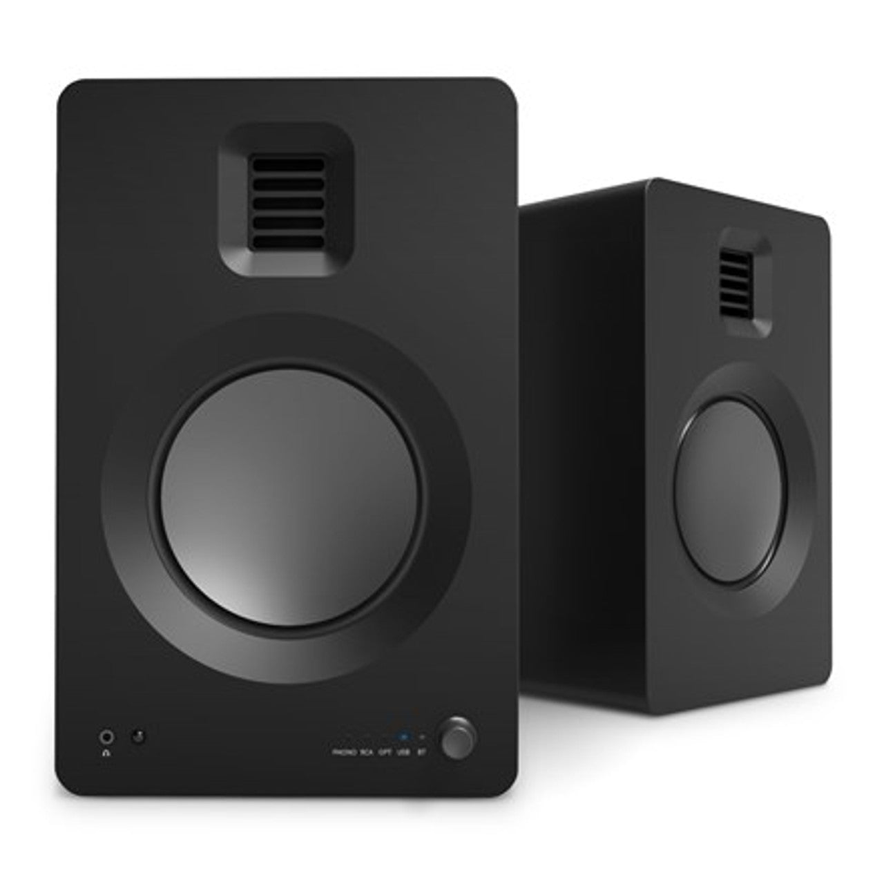 KANTO - TUK Powered Bookshelf Speakers (Matte Black, Pair)