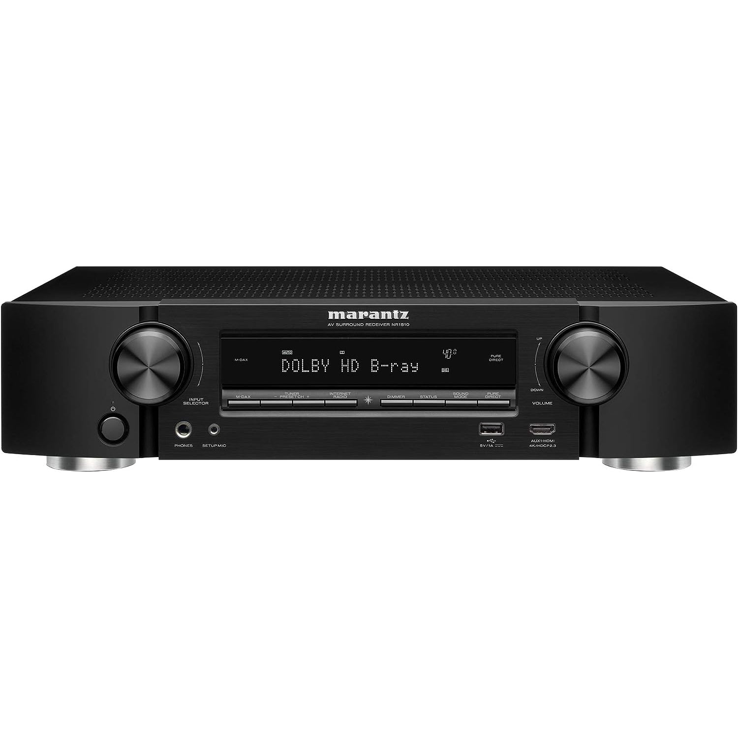 Marantz NR1510 UHD AV Receiver – Slim 5.2 Channel Home Theater Amplifier