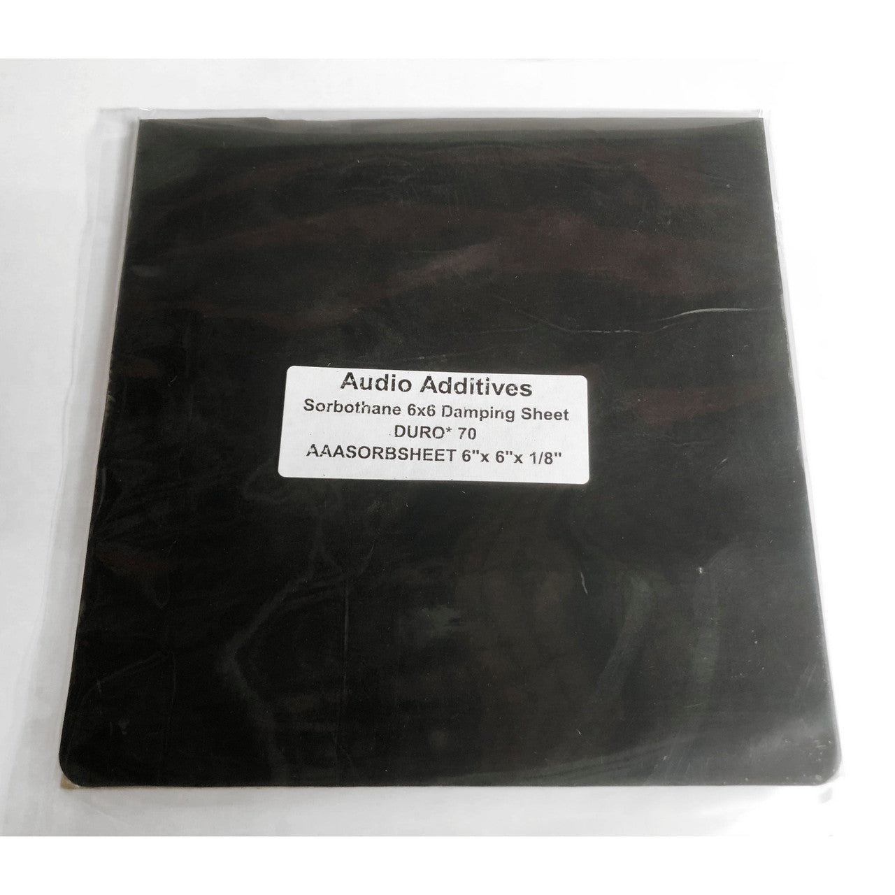 AUDIO ADDITIVES - Sorbothane 6" x 6" Damping Sheet (Each)