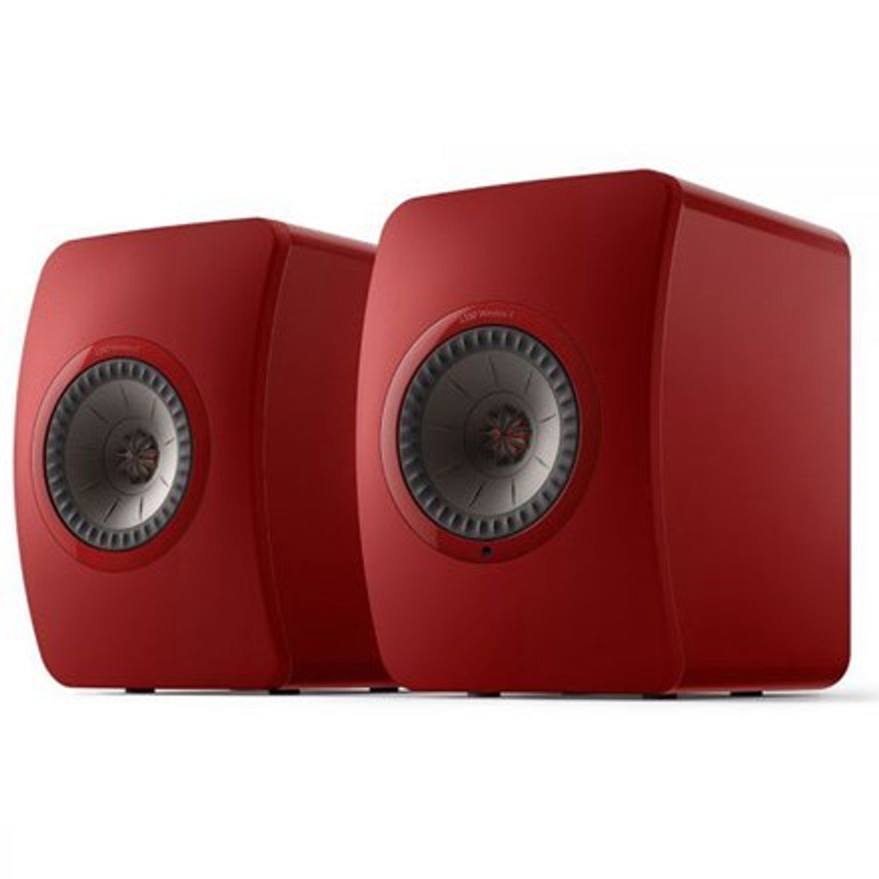 KEF - LS50 Wireless II Powered Bookshelf Speakers (Crimson Red, Pair)