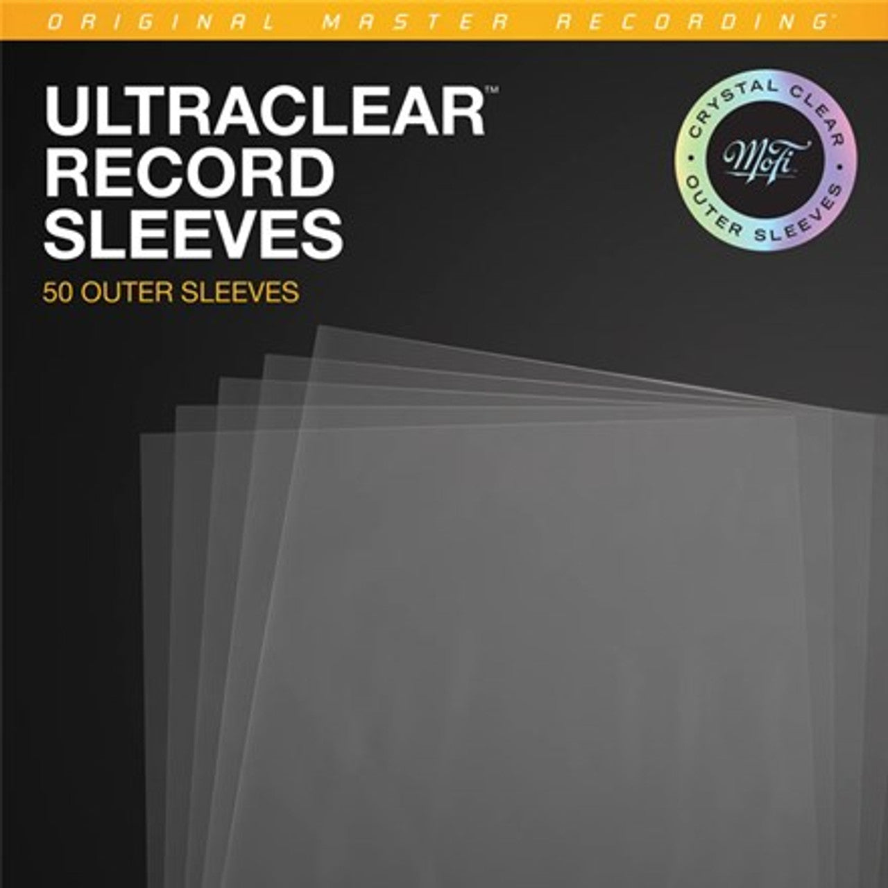 MOBILE FIDELITY SOUND LAB - UltraClear Record Outer Sleeves (50pk, Crystal Clear)