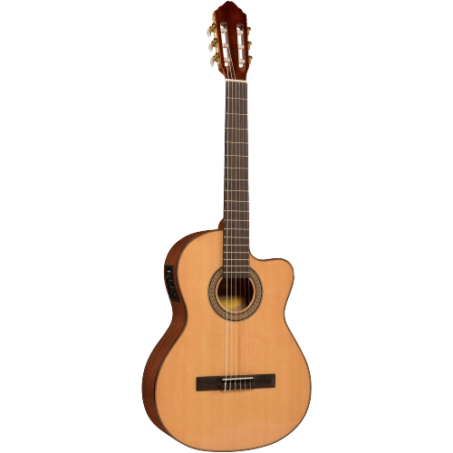 Lucero LC150Sce Spruce/Sapele Cutaway Acoustic-Electric Classical Guitar Natural