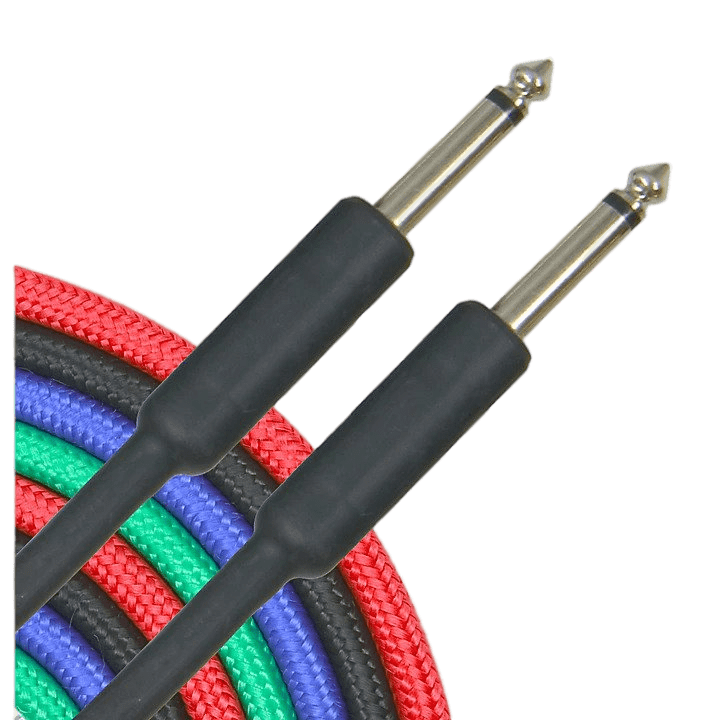 Musician's Gear Braided Instrument Cable 1/4" Black 30 ft.