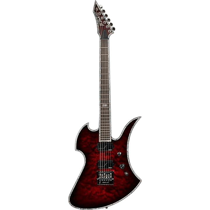 B.C. Rich Mockingbird Extreme Exotic with Evertune Bridge Electric Guitar Black Cherry