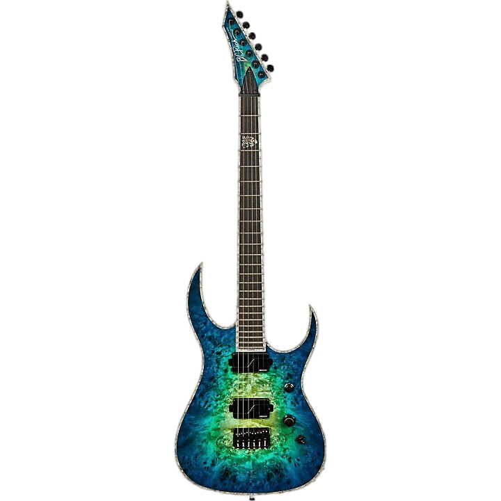 B.C. Rich Shredzilla Extreme Electric Guitar Cyan Blue