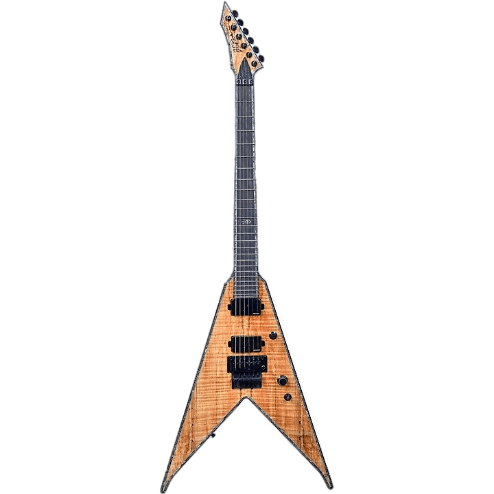 B.C. Rich JR-V Extreme Exotic with Floyd Rose Electric Guitar Spalted Maple