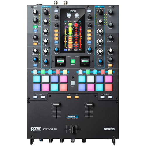 RANE SEVENTY-TWO MKII Battle-Ready 2-Channel DJ Mixer With Multi-Touch Screen and Serato DJ