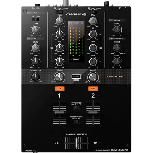 Pioneer DJ DJM-250MK2 2-Channel DJ Mixer With rekordbox