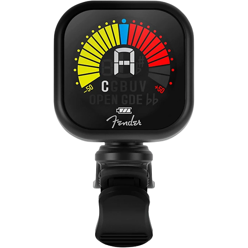 Fender Flash USB Rechargeable Clip-On Tuner Black