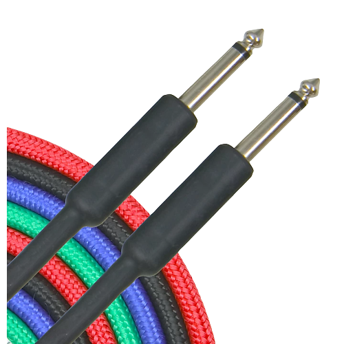 Musician's Gear Braided Instrument Cable 1/4" Black 20 ft.