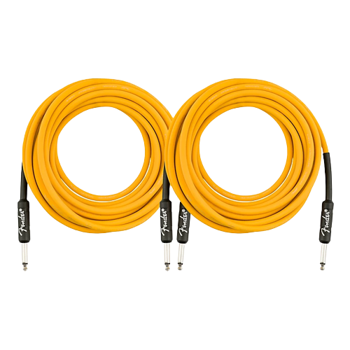 Fender Original Series Limited Edition Butterscotch Blonde Instrument Cable - 18.6 ft. - 2 Pack