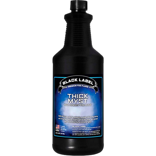 Black Label Thick Myst High Density Fog Juice - 1 Quart