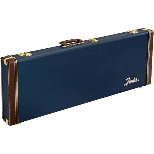 Fender Classic Series Wood Strat/Tele Case Navy Blue Orange