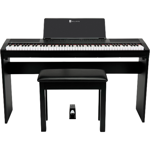 Williams Allegro III Digital Piano In-Home Pack With Stand, Bench and Piano-Style Pedal