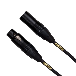 Mogami Gold STUDIO-02 XLR Microphone Cable, XLR-Female to XLR-Male, 3-Pin, Gold Contacts, Straight Connectors, 2 Foot