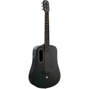 LAVA MUSIC Blue Lava Touch Acoustic-Electric Guitar With Lite Bag Midnight Black