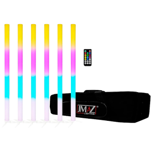 JMAZ LIGHTING Galaxy Tube 6pk Package with 6 Battery Powered LED Effect Tube