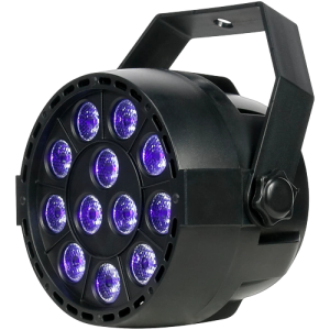 Eliminator Lighting Mini PAR UV LED Black Light Black