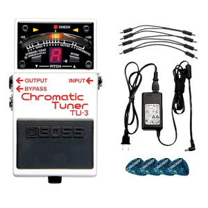 BOSS TU-3 Chromatic Tuner Pedal Power Solution Bundle