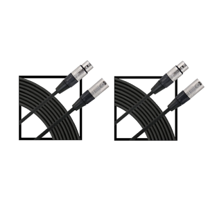 Livewire Essential XLR Microphone Cable 25' 2-Pack