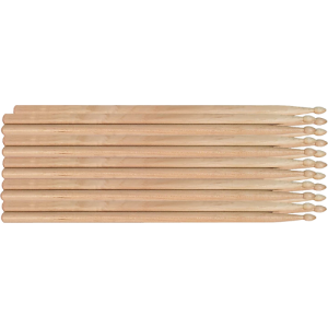Musician's Gear Hickory Drum Sticks 10-Pack