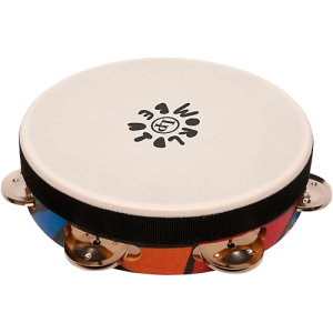 LP World Beat Tambourine (Single Row with head) 8 in.
