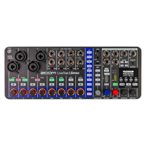 Zoom LiveTrak L6max 12 Channel Digital Mixer and Recorder with 32 Bit Float and Effects