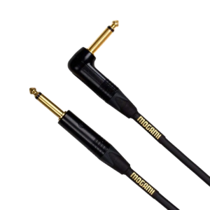 Mogami Gold 10 ft Right Angle Guitar Cable with 1/4 Inch TS Connectors