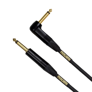 Mogami Gold 18 ft Right Angle Guitar Cable with 1/4 Inch TS Connectors